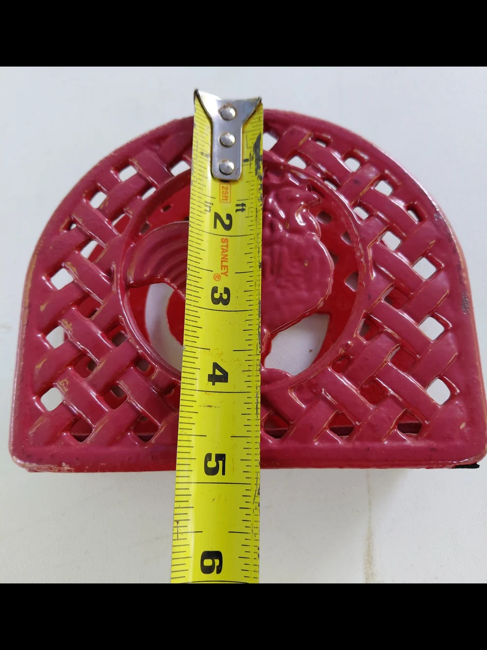 Red Rooster Cast Iron Trivet - Home Accents